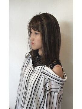 ヘアーデザイン アブー(hair design A BOO) グレージュカラー・大人コンサバ
