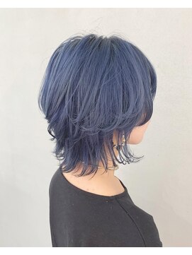 シェリ ヘアデザイン(CHERIE hair design) ブルーシルバー×ウルフ☆