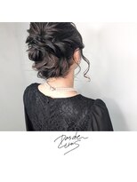 パドトロワ(Pas de trois)&nbsp;新潟×ヘアセット×ほつれアップスタイル×編み込み