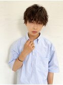 メンズ重ためニュアンスシークレットツイスパパーマ