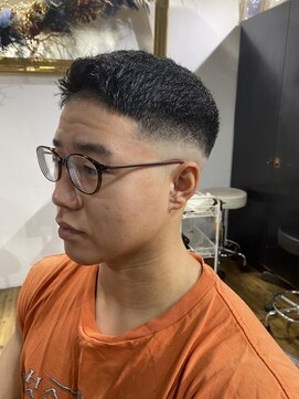 アルカナ 明治神宮前原宿(ARCANA) ハイライト マッシュパーマ ウルフ アッシュブラック