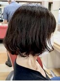 大人可愛いふんわりボブ/毛先ワンカールで可愛いく/30代40代50代