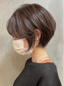 ジュイール 富士見ヶ丘(jouir) 大人ショートボブ丸みショートカットマッシュショート前髪あり