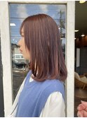 レイヤーボブ×コーラルピンク