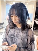 ウルフカット　デザインカラー　レイヤーカット　ケアブリーチ