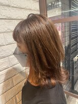 リー 東三国(Lee)&nbsp;レイヤー×イヤリングオレンジ