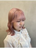 ホワイトピンクカラー