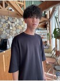 波巻きパーマ