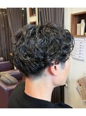 20代30代リクルート×メンズカット・メンズヘア×ツイストパーマ