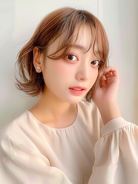 クラン 岡本(Chlan) 耳掛け外ハネボブ　くびレイヤー　シースルー前髪