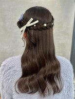 銀座ヘアメ/サイドハーフアップ