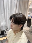 韓国風センターパート×ニュアンスパーマ