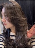 かきあげ前髪 ロングレイヤー