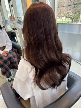 ダブル(W) 韓国レイヤー/ココアブラウン/髪質改善