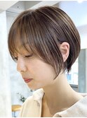 天神大名今泉ショートヘア顔周りレイヤーボブくびれショートボブ