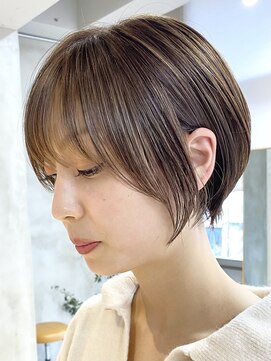 テクネ 天神大名(techne) 天神大名今泉ショートヘア顔周りレイヤーボブくびれショートボブ