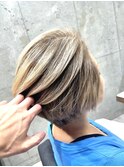 バレイヤージュ/ミルキーブロンド/外国人風カラー