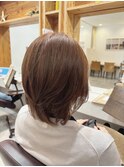 大人美人くびれヘア艶感結べるボブうる艶髪レイヤーカット