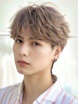 オーシャントーキョー サニー 原宿(OCEAN TOKYO Sunny)&nbsp;ハイトーンカラーフェザーパーマニュアンスパーマセンターパート