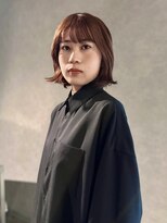 イトシテ&nbsp;クセ毛ボブ×オレンジブラウン　【鎌田　隆雅】