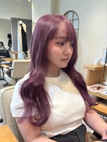 ブランニューロミエ 野田阪神店(Brand new lomie)&nbsp;ラベンダーピンク　髪質改善カラー　ケアブリーチ