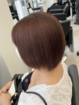 ラピステン 福岡天神 大名店(Lapis) ナチュラルなのに華やか◎ブリーチなしピンクブラウンカラー