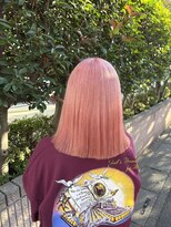 リングバイモアムー(Ring by Moremuu) ブリーチカラー ピンクカラー ホワイトピンク