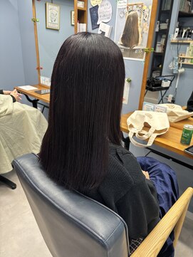 レイヤー×ワインレッド