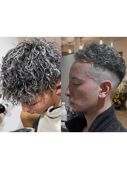 【立花駅/メンズサロン/理容室】メンズパーマ・波巻きパーマ極道パーマなど流行りのスタイルをするなら！