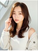 夏カラー◎小顔レイヤー透明感髪質改善カラーロングヘア美髪