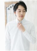 ビジカジ◎黒髪サイドパートショートA