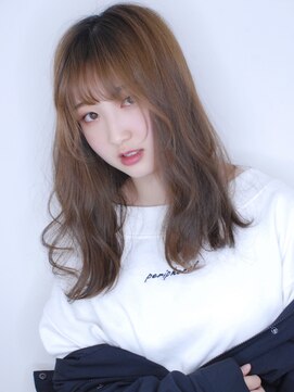 ニューヨークニューヨーク 大久保店(NYNY) 顔まわりレイヤー×ゆるふわセミロング