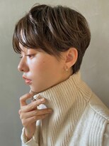 パーク(PARK)&nbsp;【PARK】オリーブベージュ×グランジショート