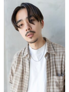 オースティン 登戸向ケ丘遊園(AUSTIN) ツイストパーマ七三オールバックマッシュウルフスリークショート