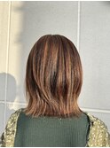 外ハネ/チェリーブラウン[表参道/髪質改善/ハイライト]Mai