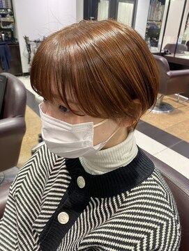 ゼスト フィーノ(ZEST fino) [あやかZEST立川]マッシュショート/オレンジブラウン