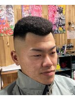 ピシャッとニ代目銀二郎 パンチパーマ【広島/理容室/古民家バーバー二代目銀二郎】
