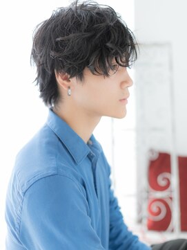 ドクターズ サロン ラブ(Dr's Salon LAB) 抜け感ランダムパーマ黒髪ヘルシースタイルf古河20代30代40代
