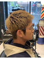 ルドローブラントオオサカ(LUDLOW BLUNT Osaka)&nbsp;【LUDLOW BLUNT】ベリーショート 金髪ショート バーバー大阪