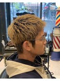 【LUDLOW BLUNT】ベリーショート 金髪ショート バーバー大阪