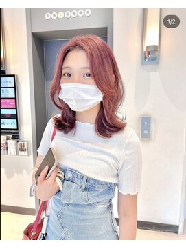 クラメールパリ 福岡(Kraemer Paris) くびレイヤーエモージュデザインカラーシルキーベージュミディ