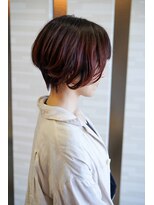 ムゥフ ヘアーアンドアイラッシュ(mouf hair&eyelash)&nbsp;グラデーションボブ×ブリリアントレッド  Gradient Bob