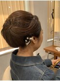 和装/着物/ヘアセット/シニヨン/大人の上品スタイル/40代50代