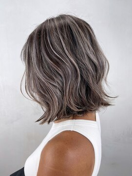 アルバム 銀座(ALBUM GINZA) ボブミディアム外ハネボブ美髪韓国ヘア_ba477042