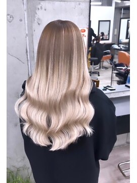 モアナ バイ ヘッドライト 武蔵小杉店(Moana by HEADLIGHT) Moana【武蔵小杉】#ケアブリーチ#グラデーション#ホワイト