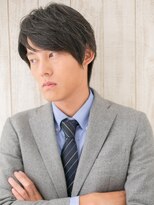 モッズヘアメン 札幌月寒店(mod's hair men)&nbsp;作り込まない七三分けアッシュオリーブウルフショートn札幌月寒