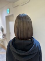 アンド ラ ブランシュ(&.La Blanche)&nbsp;アッシュベージュ/ハッシュカット/フルバング/似合わせカット