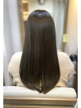 ヘアリゾート粋 ウナム 新宿東口店(enam) ロング/アッシュ/透明感/くすみカラー/ヘルシーアッシュ