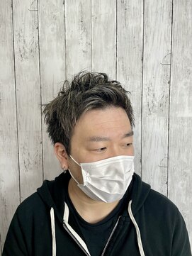 ビューティドレッセヤマノ 池袋パルコ(Beauty Dresse YAMANO) 【MEN'S HAIR】【ショート】【白髪ぼかしハイライト】【カラー】