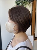 大人女性　丸みショートボブ☆小林